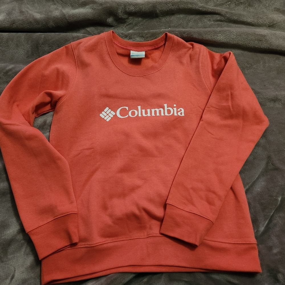 Columbia Women's Rust Red Crewneck Sweatshirt with White Logo